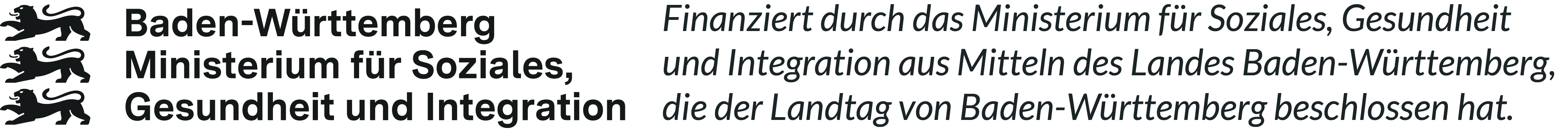 Logo des Ministeriums für Soziales, Gesundheit und Integration Baden-Württemberg